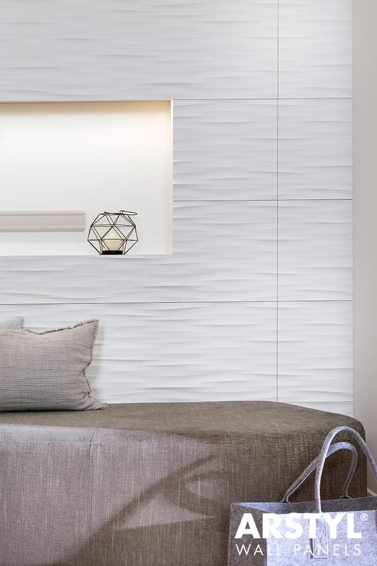 PANOU DECORATIV 3D INTERIOR POLIURETAN ARSTYL 3D WAVE 380X1135X18.5 - PARIS14A.RO