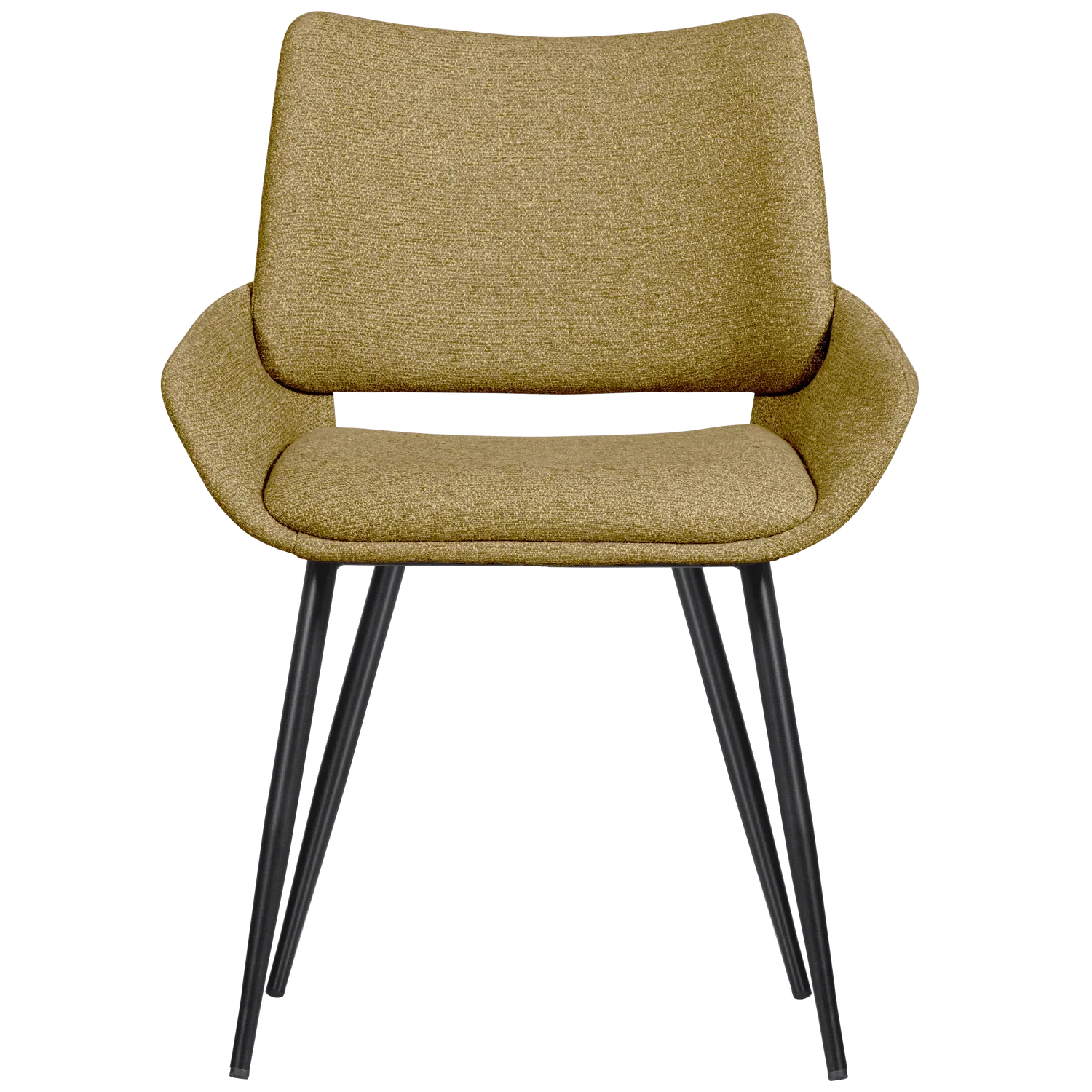 PARADE DINING CHAIR MELANGE FABRIC MUSTARD - PARIS14A.RO