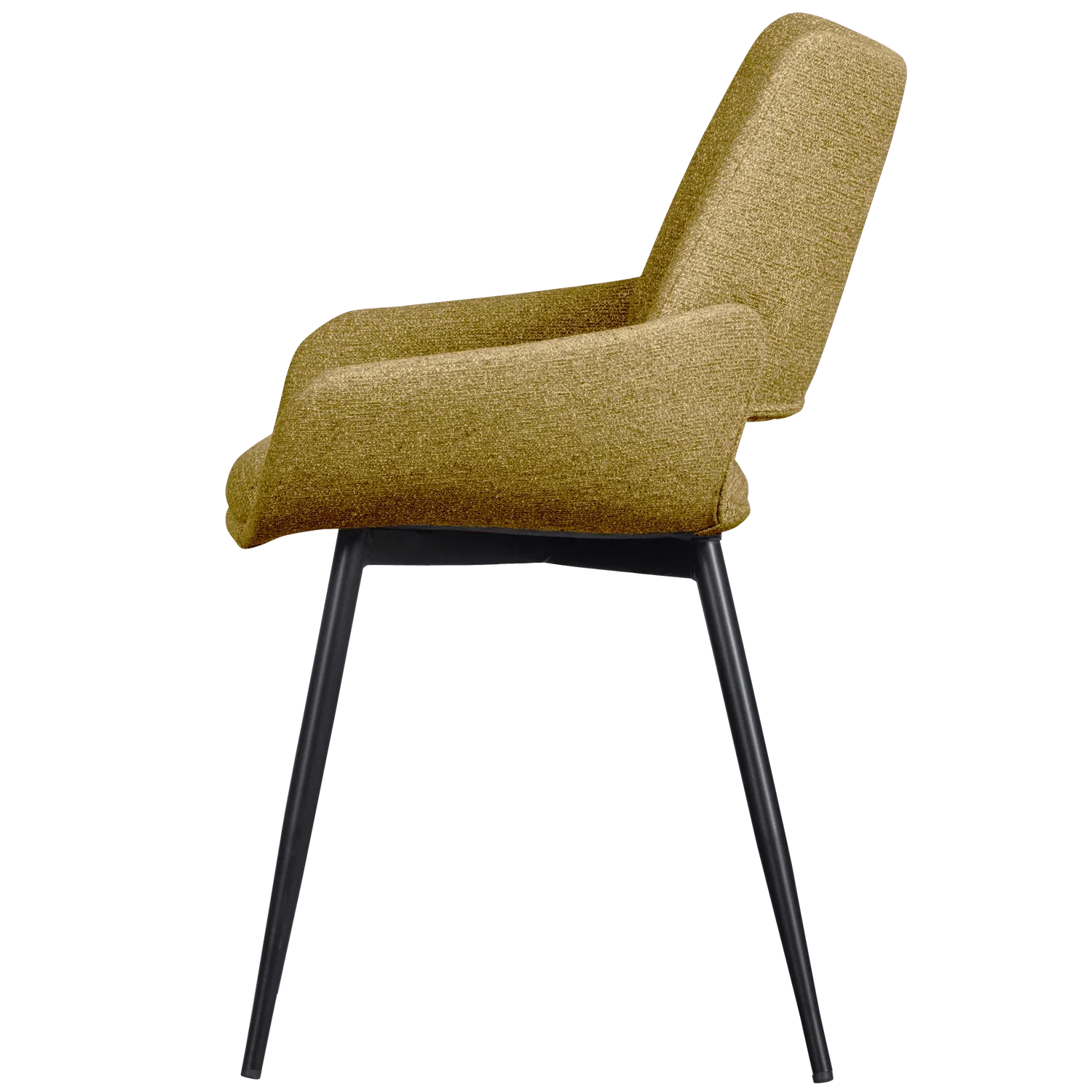 PARADE DINING CHAIR MELANGE FABRIC MUSTARD - PARIS14A.RO