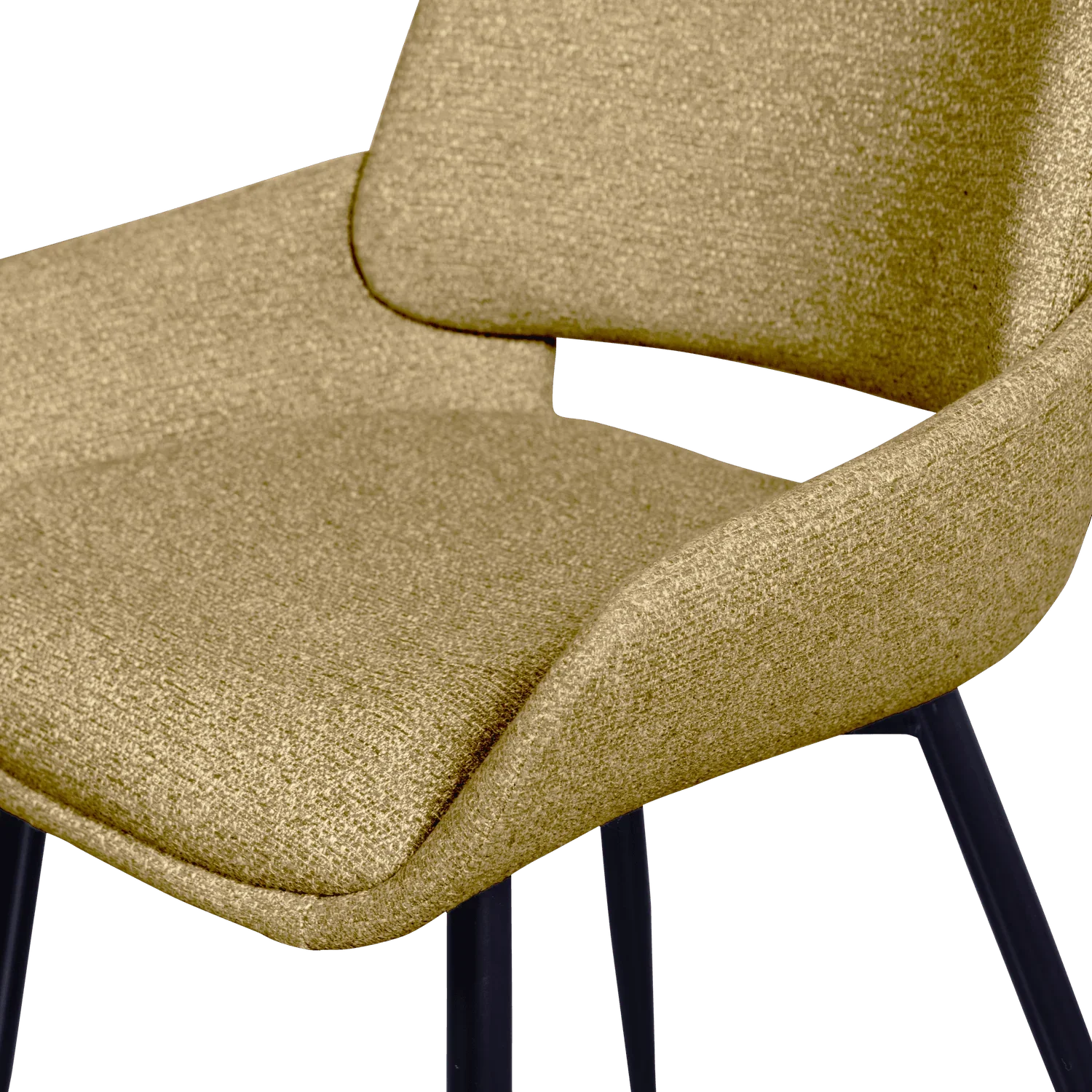 PARADE DINING CHAIR MELANGE FABRIC MUSTARD - PARIS14A.RO