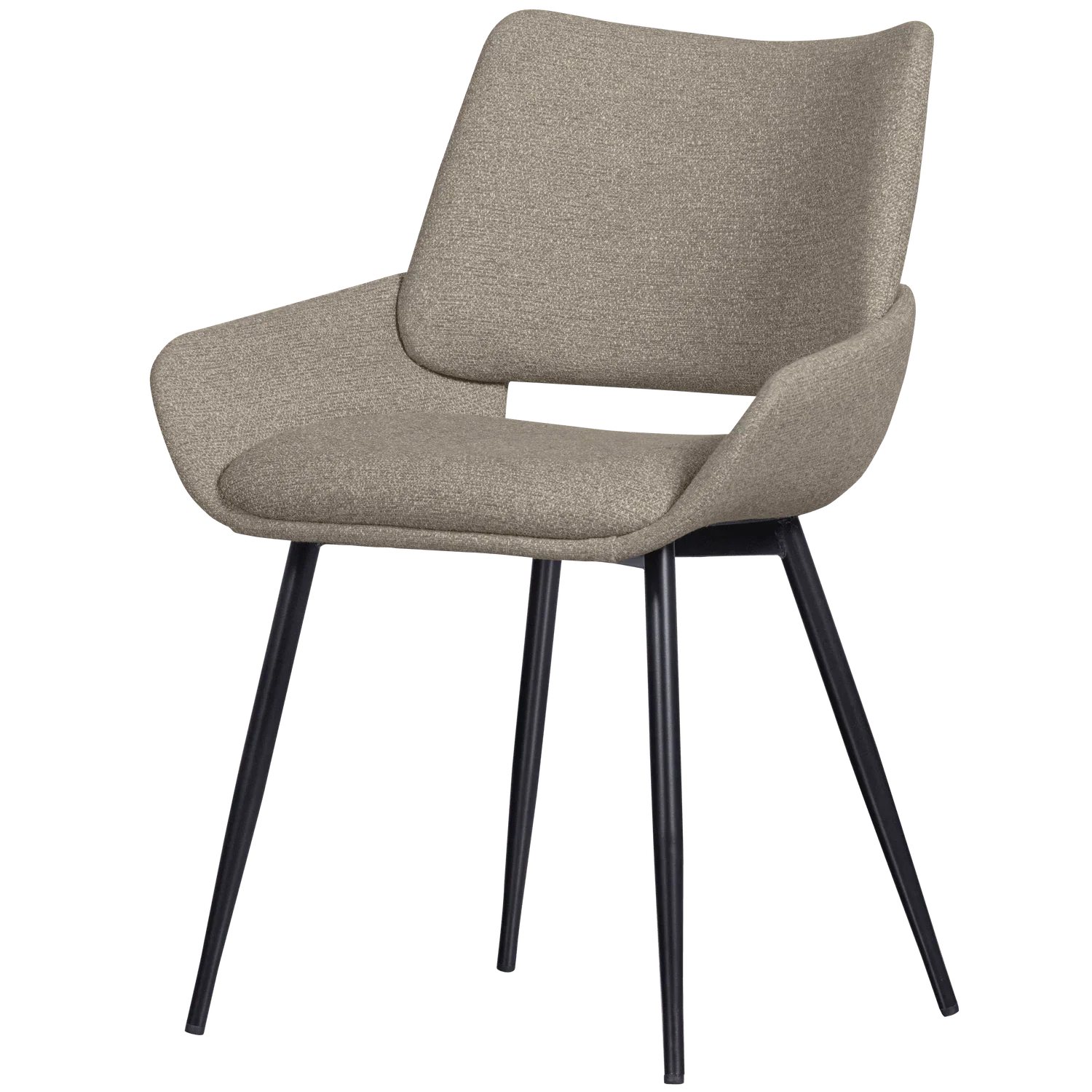 PARADE DINING CHAIR MELANGE FABRIC SAND - PARIS14A.RO