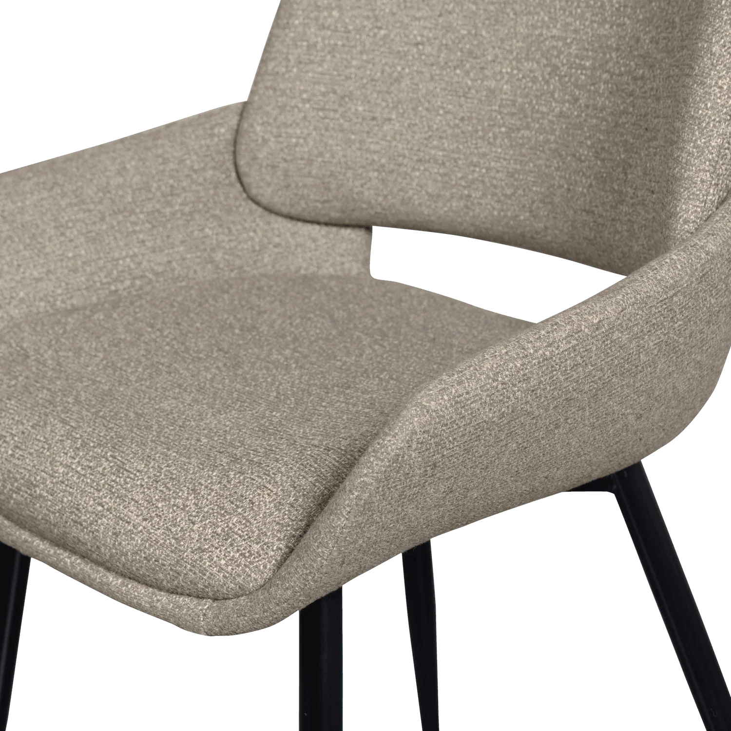 PARADE DINING CHAIR MELANGE FABRIC SAND - PARIS14A.RO