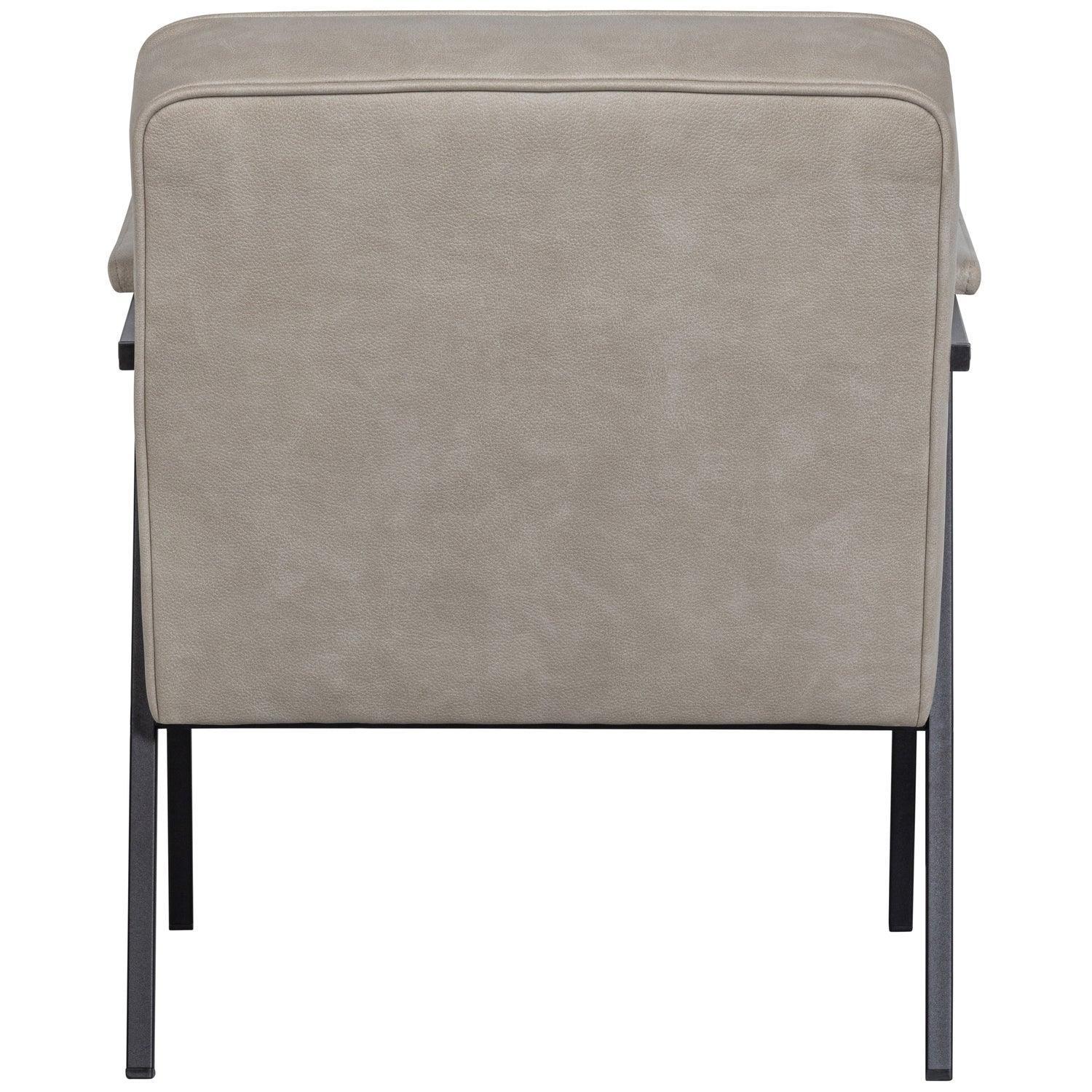 PATCHWORK ARMCHAIR LEATHERLOOK NATURAL - PARIS14A.RO