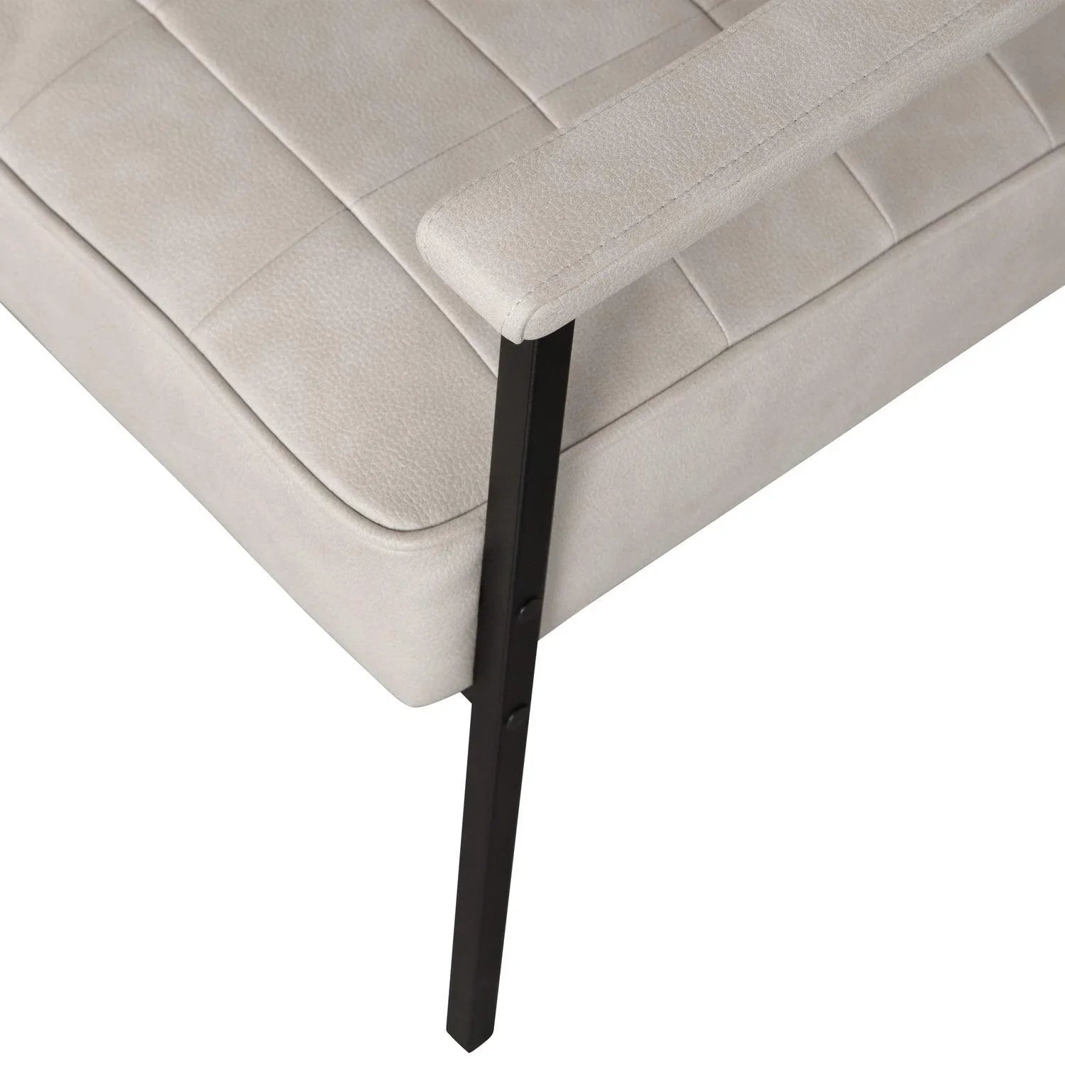 PATCHWORK ARMCHAIR LEATHERLOOK NATURAL - PARIS14A.RO