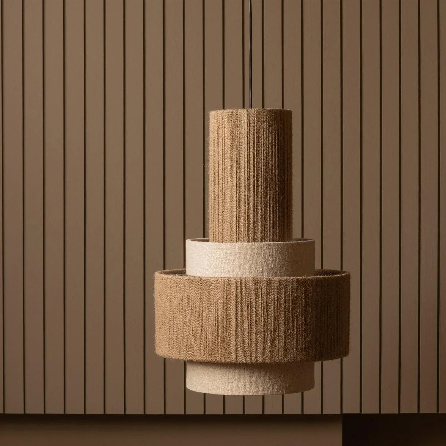 PELLE PENDANT LAMP ROPE NATURAL - PARIS14A.RO