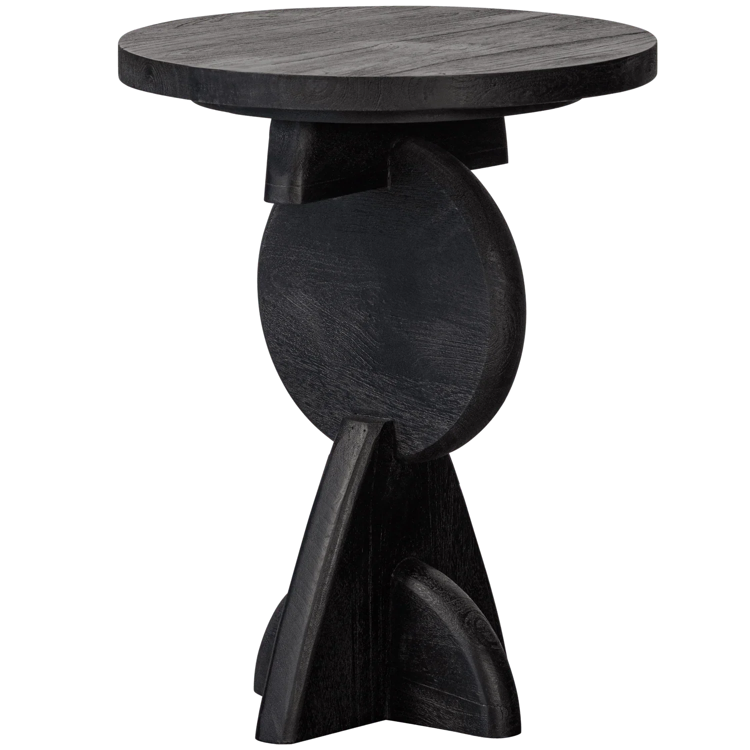 PETE SIDE TABLE MANGO WOOD BLACK - PARIS14A.RO