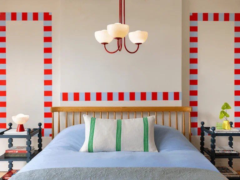 Plafoniera cu 3 lumini roșu Jam - PARIS14A.RO