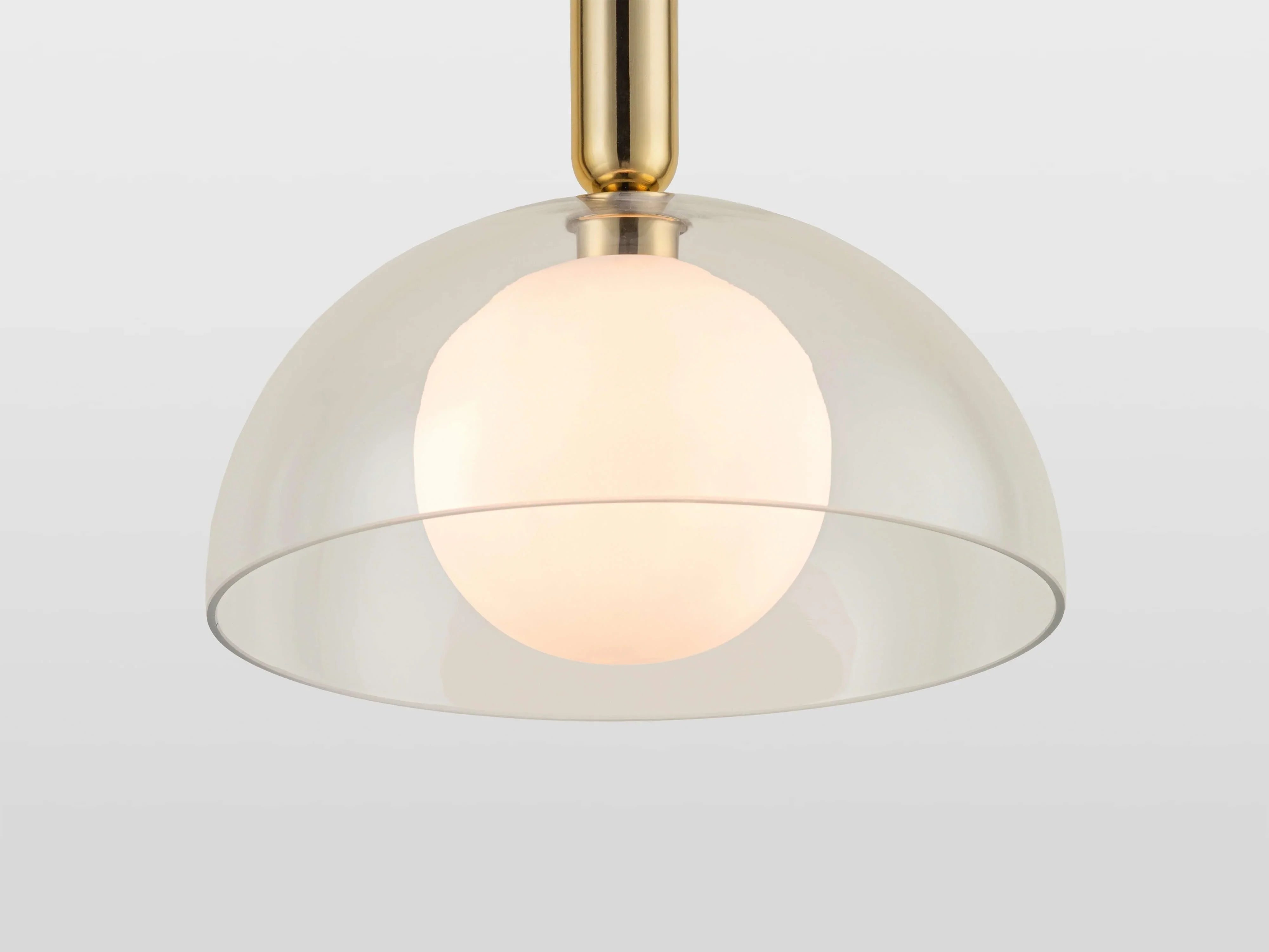 Plafoniera cu dom din sticla transparenta - PARIS14A.RO