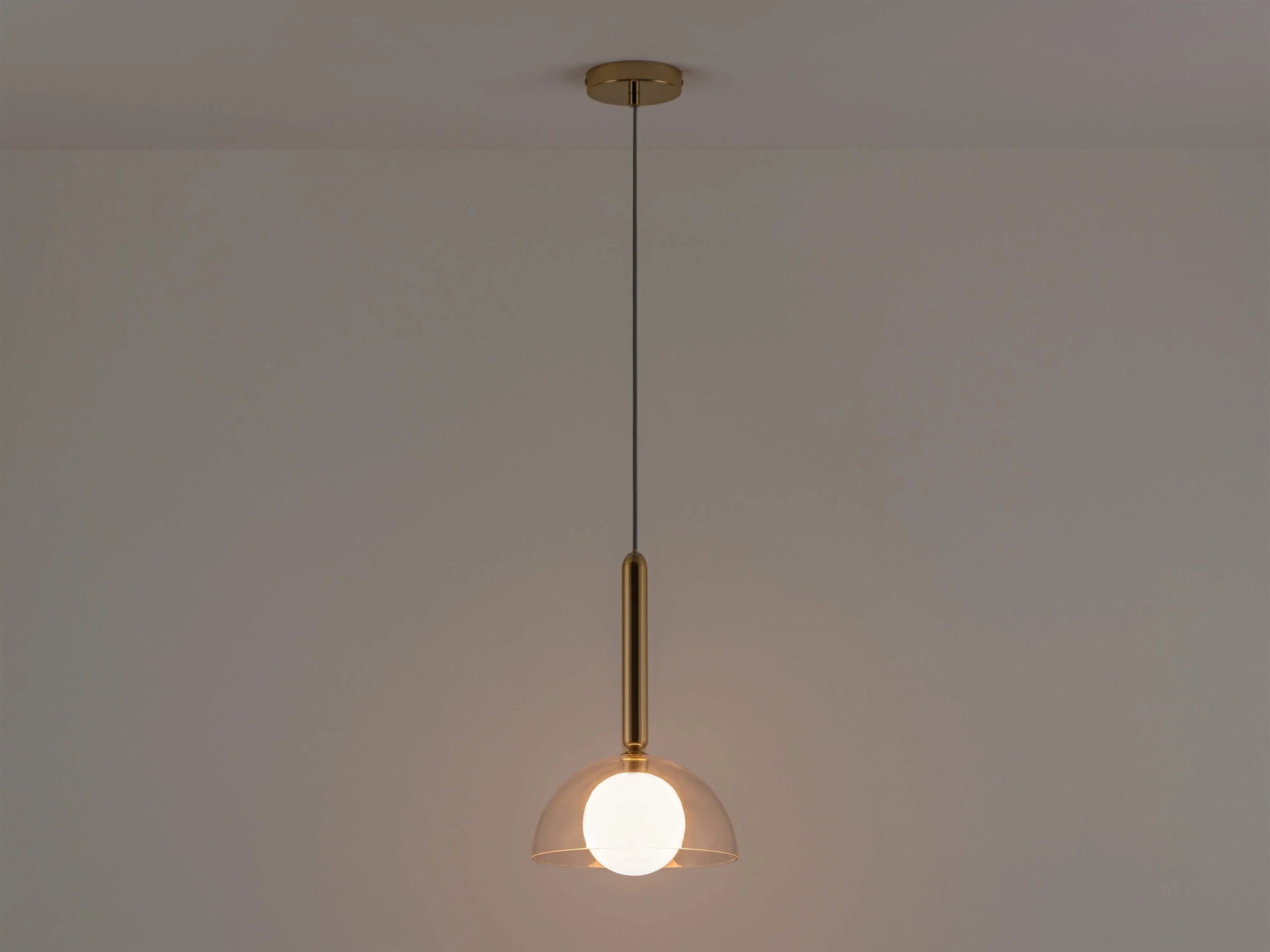 Plafoniera cu dom din sticla transparenta - PARIS14A.RO