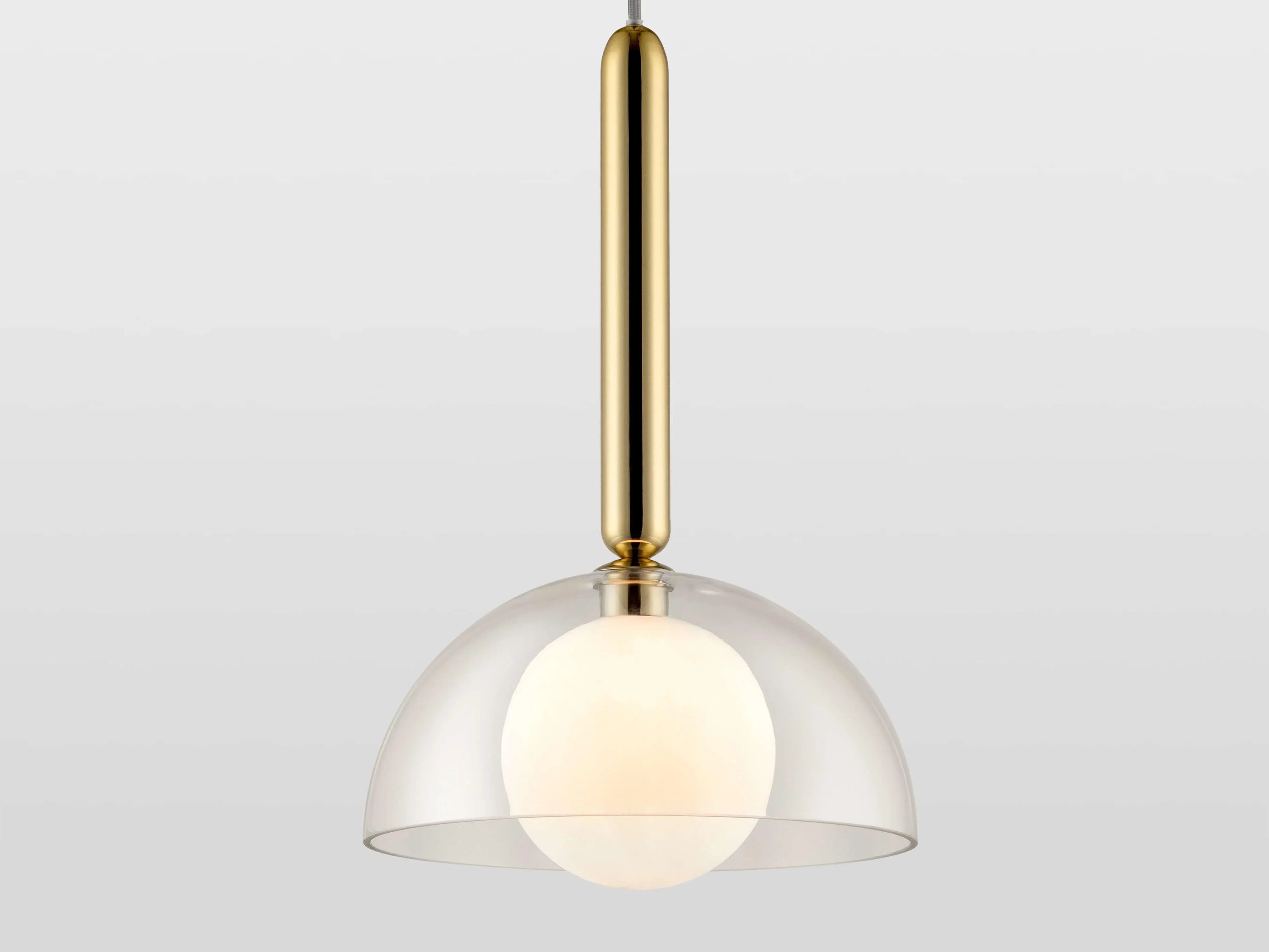 Plafoniera cu dom din sticla transparenta - PARIS14A.RO