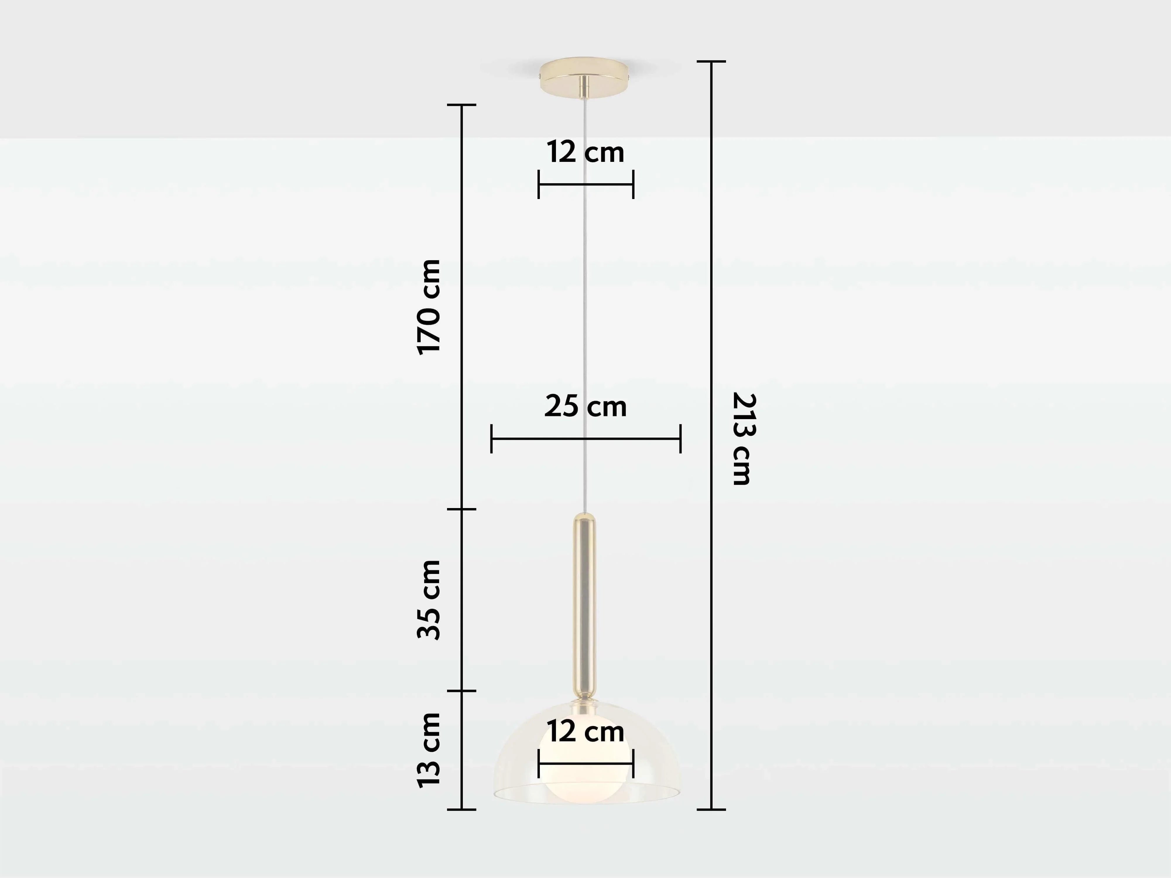 Plafoniera cu dom din sticla transparenta - PARIS14A.RO