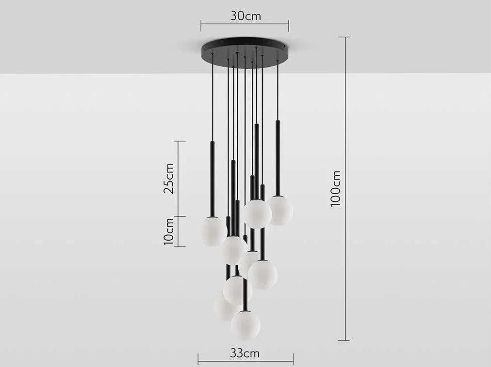 Plafoniera grupă gri cărbune - PARIS14A.RO