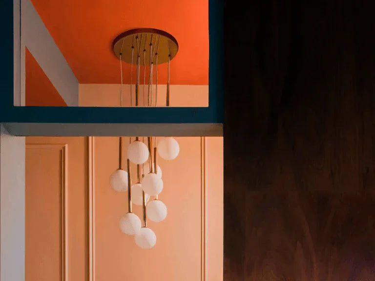 Plafoniera grupată din alamă - PARIS14A.RO