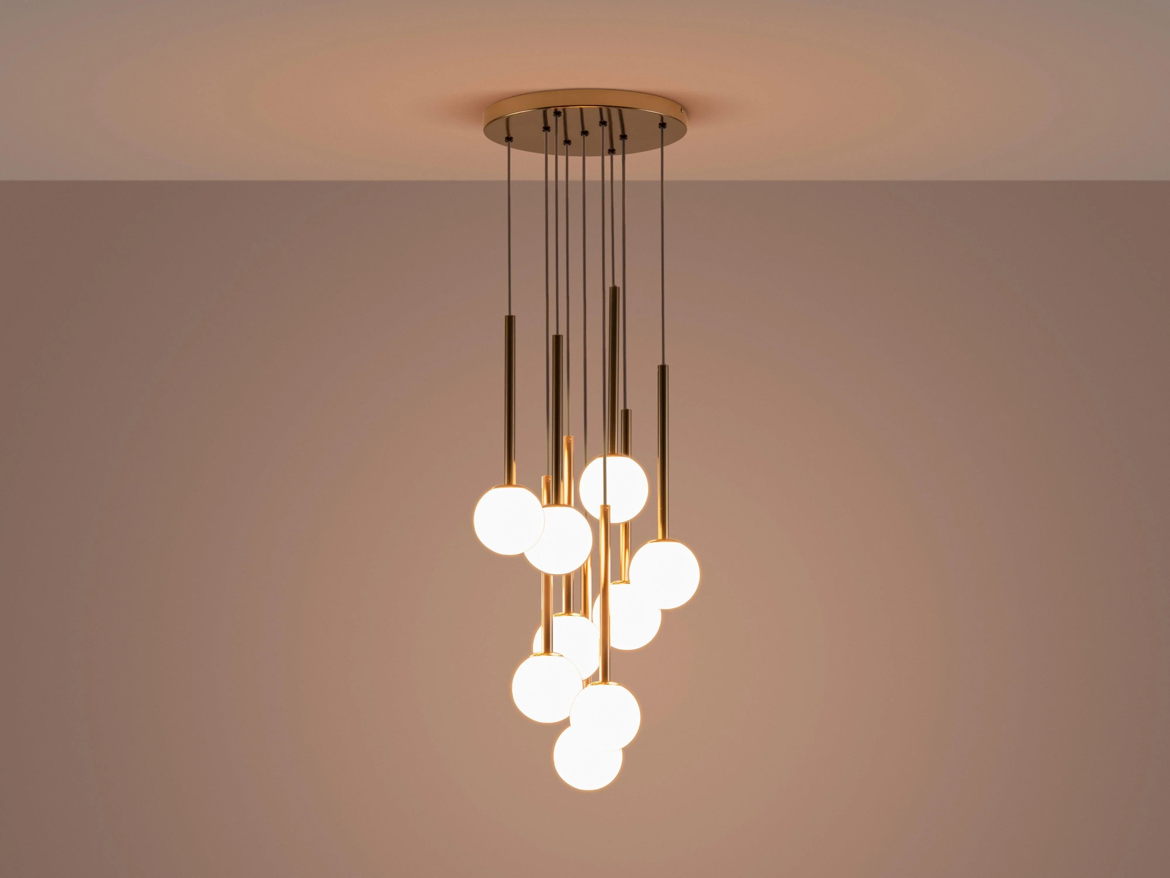 Plafoniera grupată din alamă - PARIS14A.RO