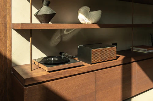 Pachet Audio Supreme: Boxă Hi-Fi PR Link + Placă Turnantă Square CC Walnut  + Vinil Cadou