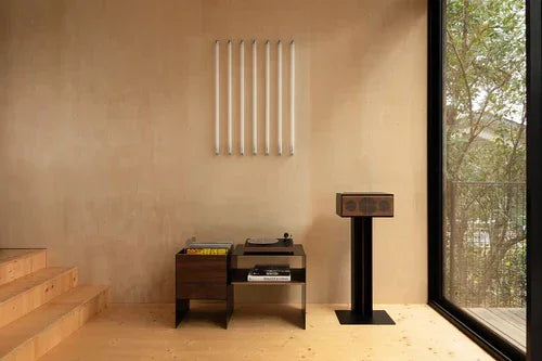 Pachet Audio Supreme: Boxă Hi-Fi PR Link + Placă Turnantă Square CC Walnut + Vinil Cadou