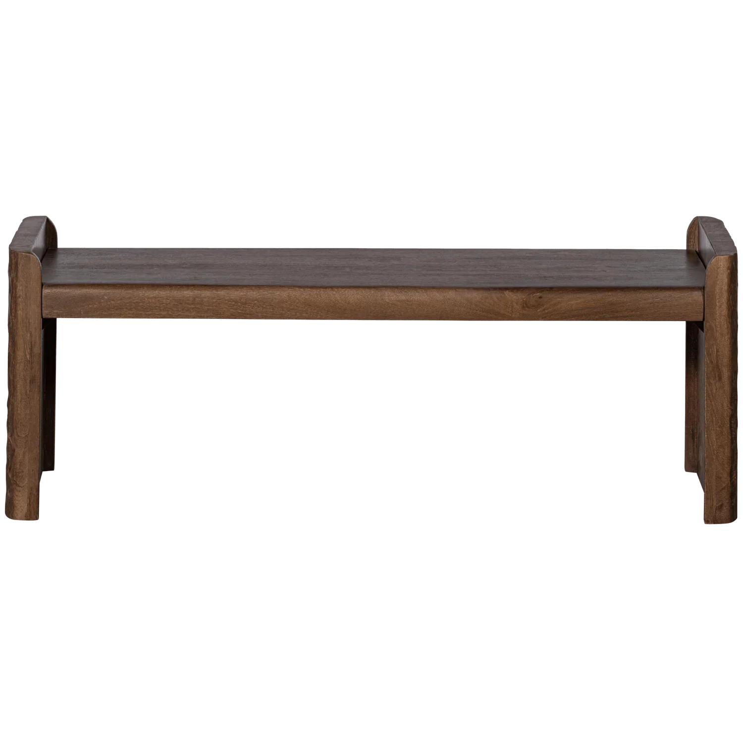 PROP BENCH WITH WORKED WOOD LEH WARM BROWN - PARIS14A.RO