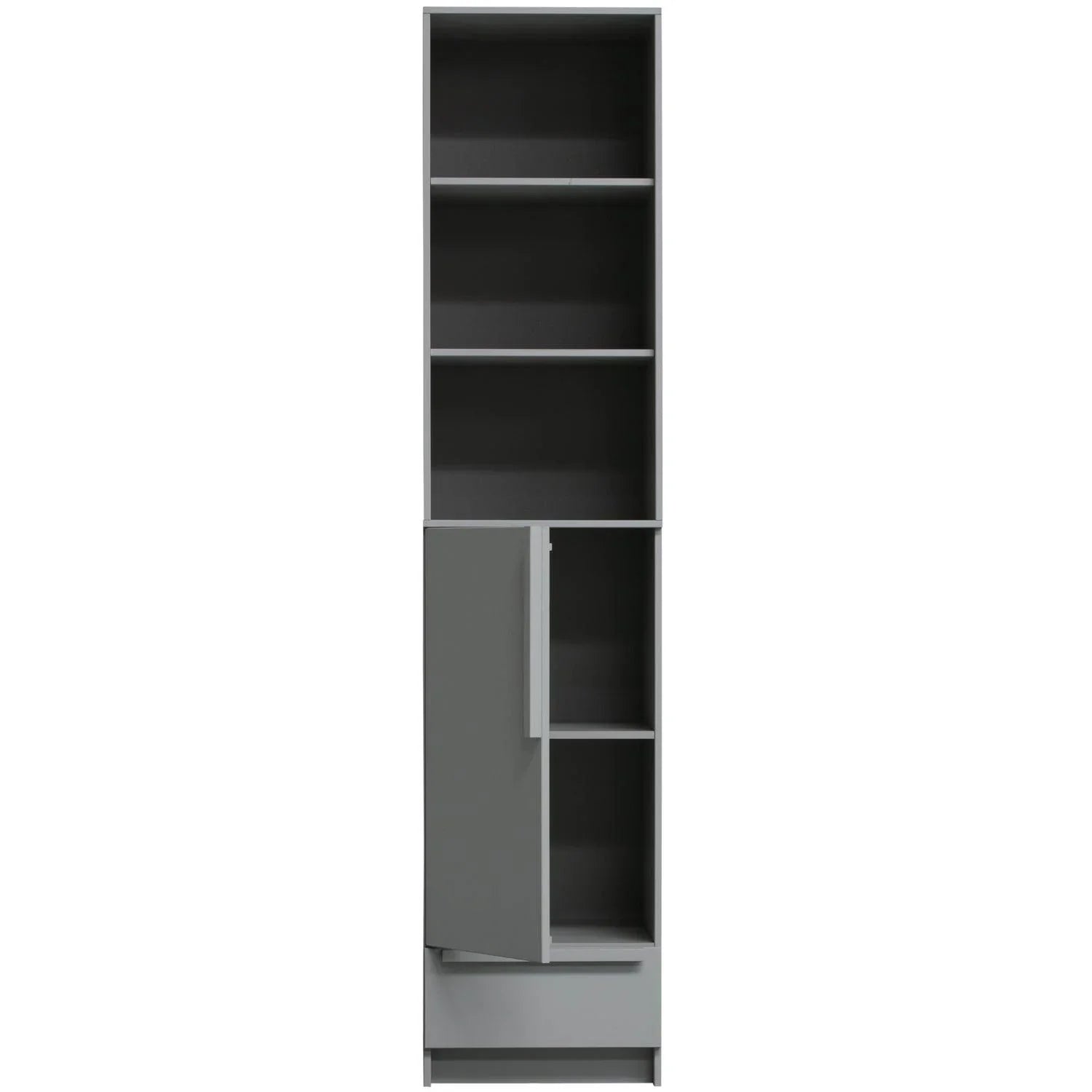 PURE 1 DRS WARDROBE CONCRETE GREY SPLIT - PARIS14A.RO