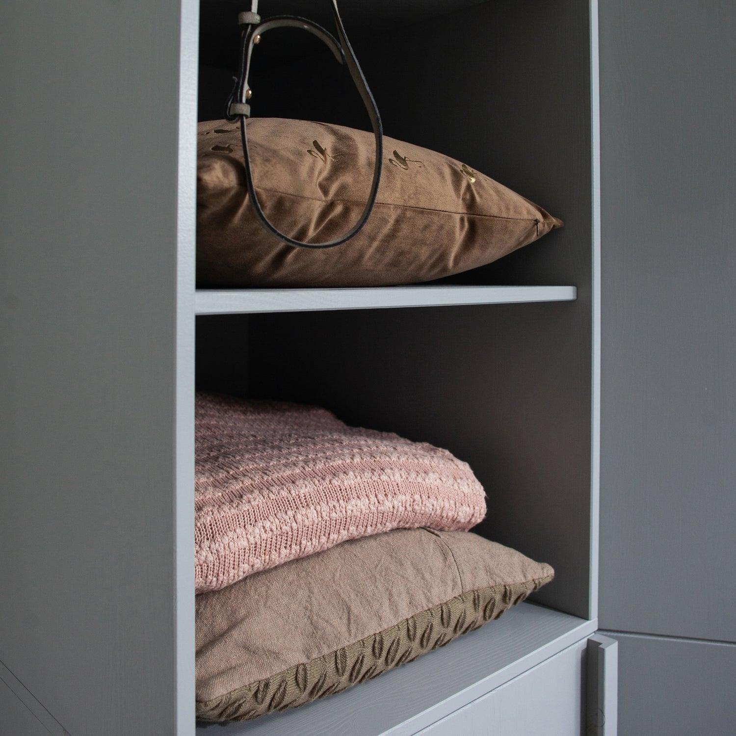 PURE 1 DRS WARDROBE CONCRETE GREY SPLIT - PARIS14A.RO