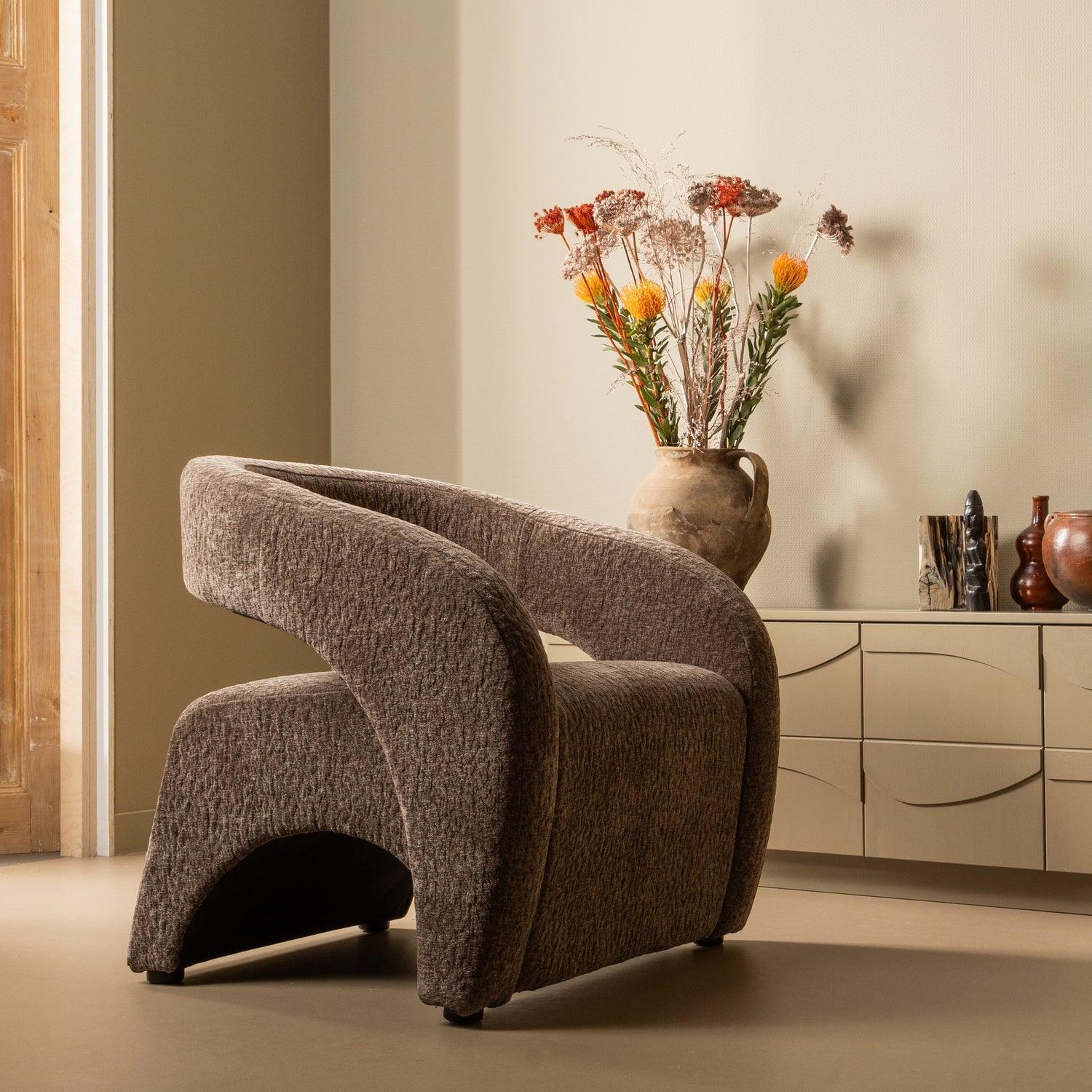 RADIATE ARMCHAIR TEXTURED ESPRESSO - PARIS14A.RO
