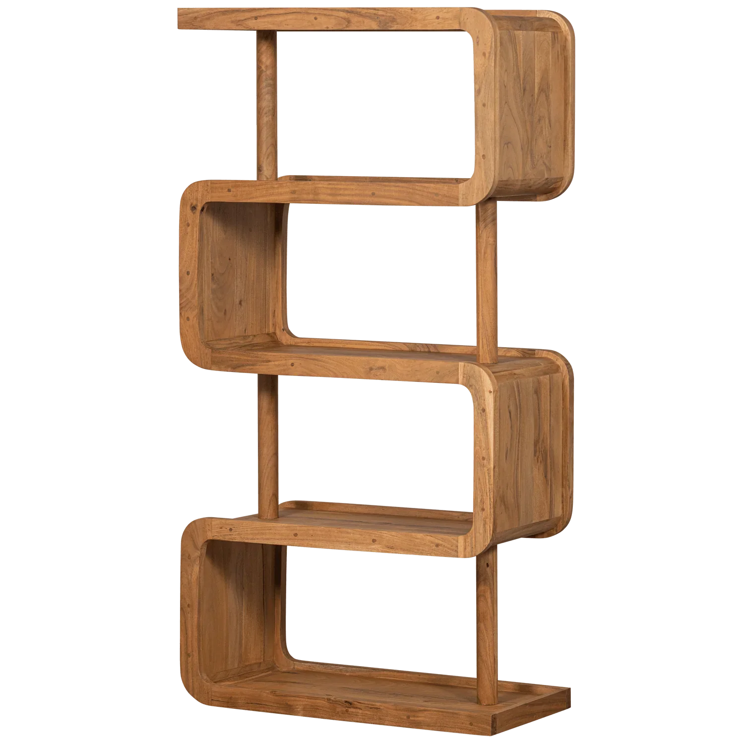 RATTLE OPEN CABINET WOOD NATURAL - PARIS14A.RO