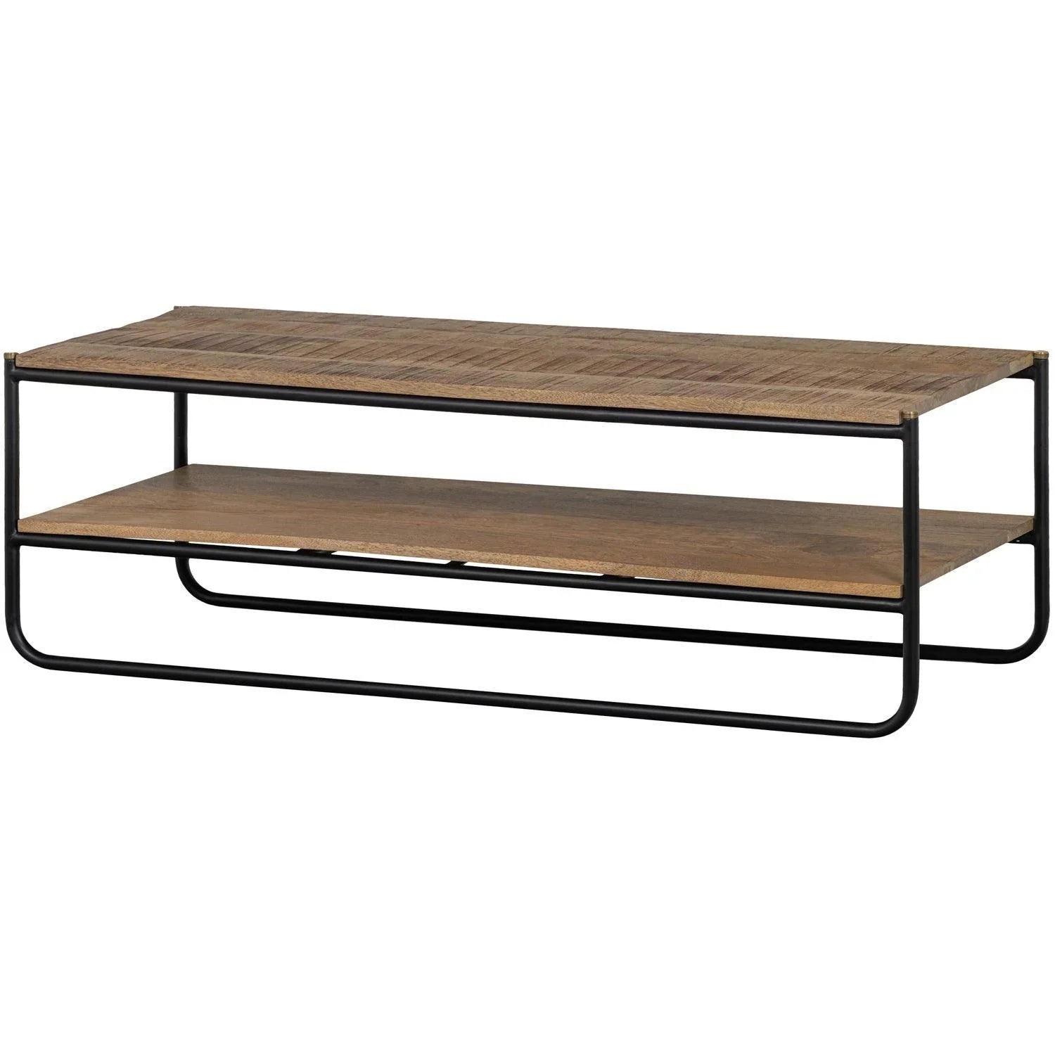 RIKKIE COFFEE TABLE WITH MANGO WOOD TOP NATURAL - PARIS14A.RO