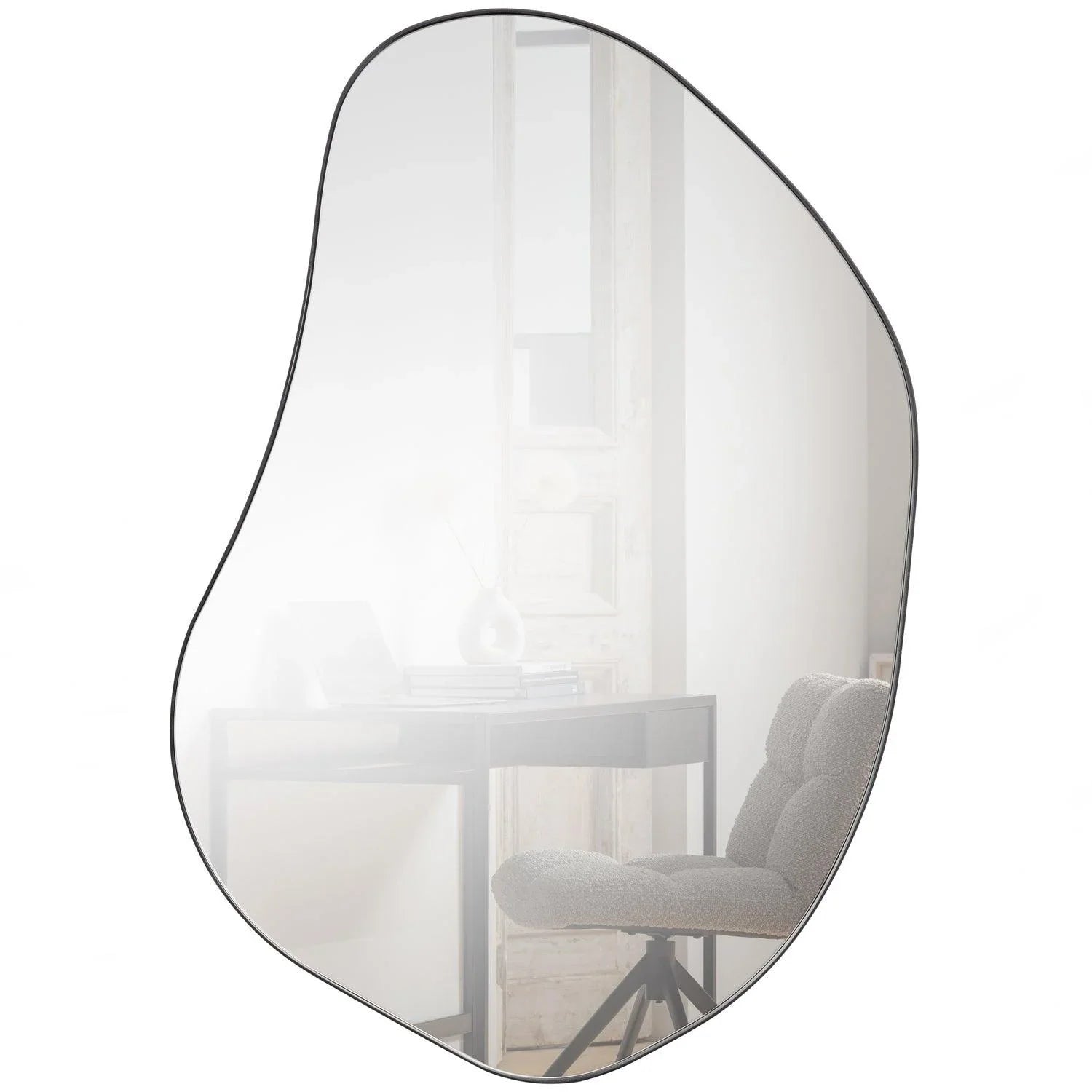 ROMEE ORGANIC MIRROR METAL BLACK 100x70CM - PARIS14A.RO
