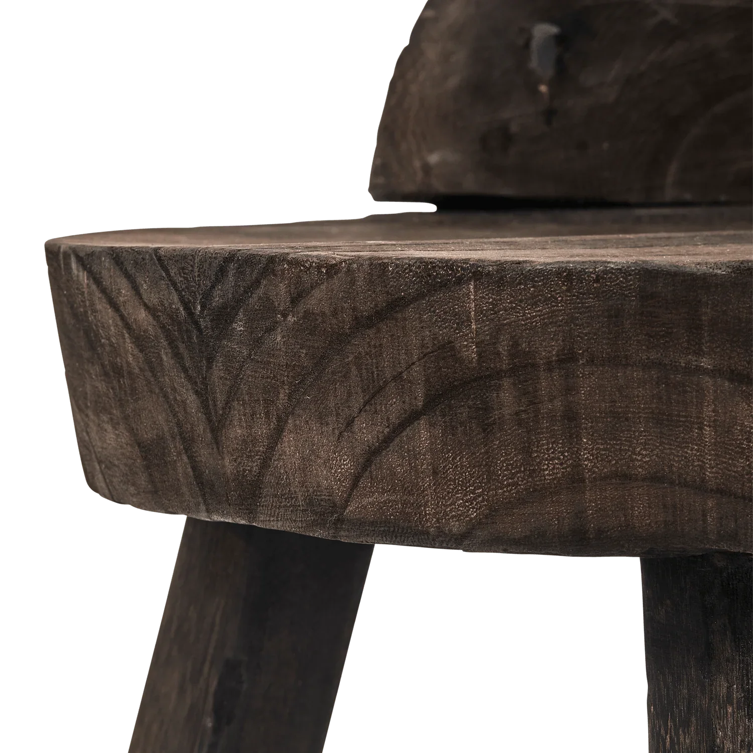 ROSALIE DECORATIVE STOOL/CHAIR WOOD DARK BROWN - PARIS14A.RO