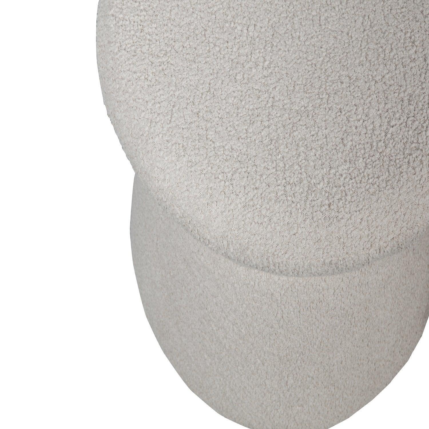 ROWAN STOOL WITH WIDE TOP BOUCLÉ NATURAL - PARIS14A.RO