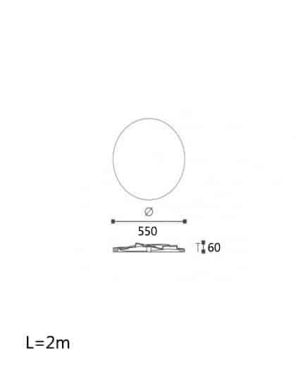 ROZETA DECORATIVA TAVAN PERETE POLIURETAN ARSTYL CR5 550MM - PARIS14A.RO