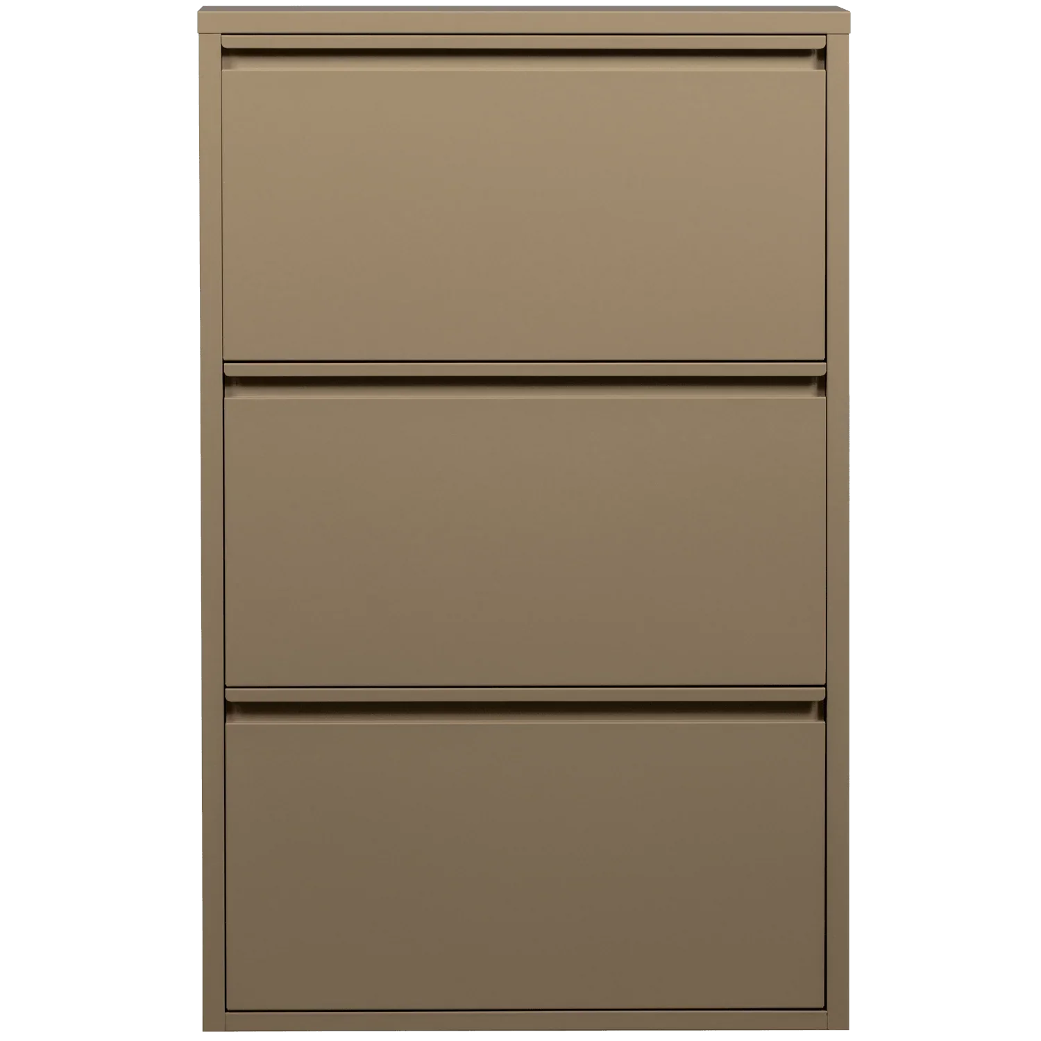 SABINE 3-COMPARTMENT SHOE CABINET METAL SAND - PARIS14A.RO