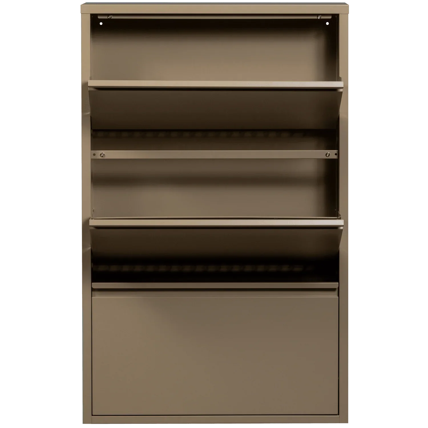 SABINE 3-COMPARTMENT SHOE CABINET METAL SAND - PARIS14A.RO