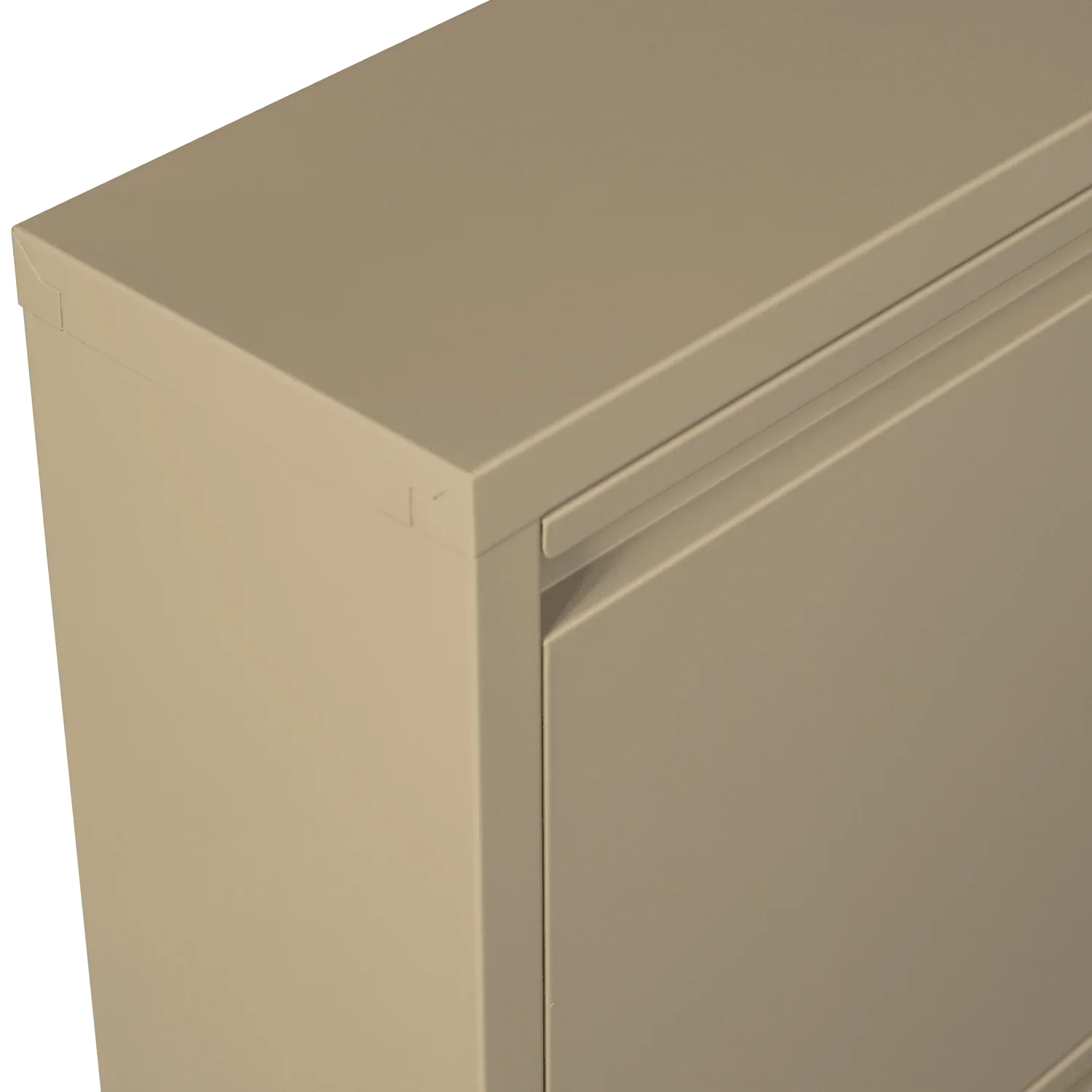 SABINE 3-COMPARTMENT SHOE CABINET METAL SAND - PARIS14A.RO