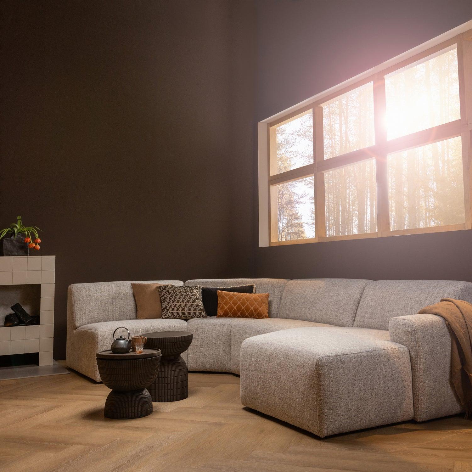 SAMSON COFFEE TABLE CONCRETE LOOK COFFEE 44xØ37CM - PARIS14A.RO