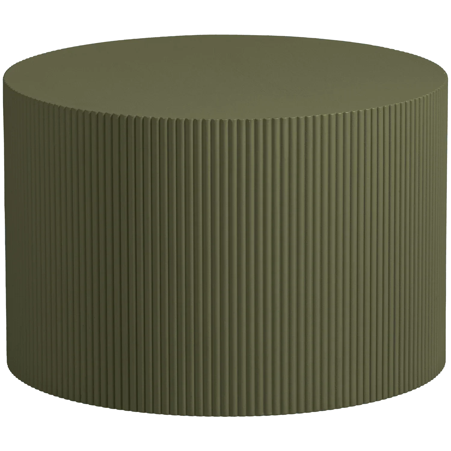 SANNE SIDE TABLE ROUND MILITARY GREEN - PARIS14A.RO