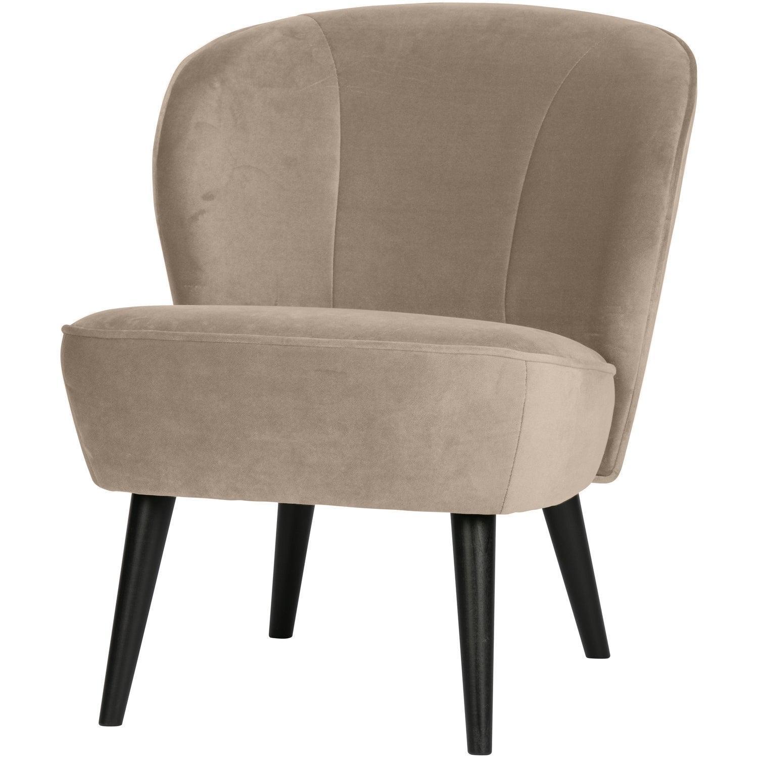 SARA ARMCHAIR VELVET KHAKI - PARIS14A.RO
