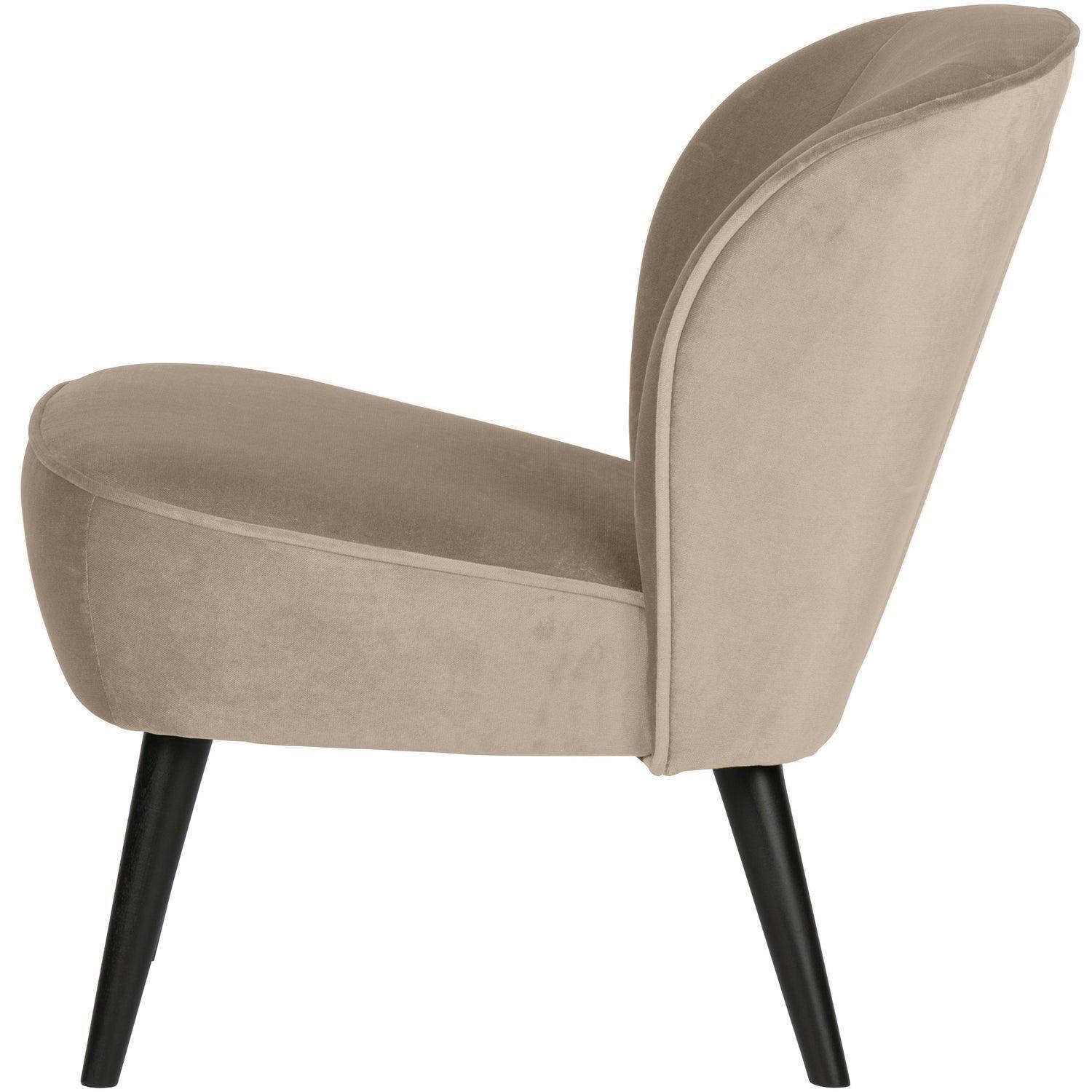 SARA ARMCHAIR VELVET KHAKI - PARIS14A.RO