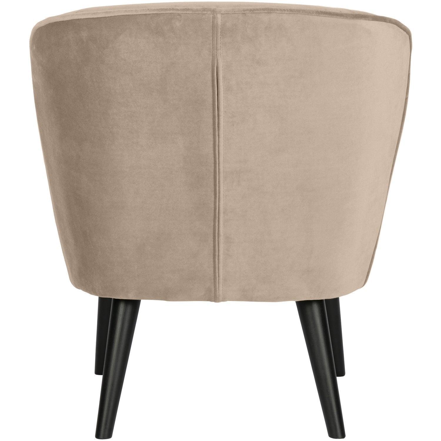 SARA ARMCHAIR VELVET KHAKI - PARIS14A.RO