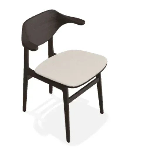 Scaun Bufala din stejar cu sezut din tesatura Fame - Norr11 - PARIS14A.RO