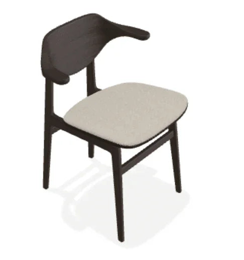 Scaun Bufala din stejar cu sezut din tesatura Fiord - Norr11 - PARIS14A.RO