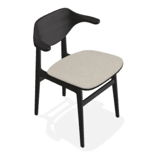 Scaun Bufala din stejar cu sezut din tesatura Fiord - Norr11 - PARIS14A.RO