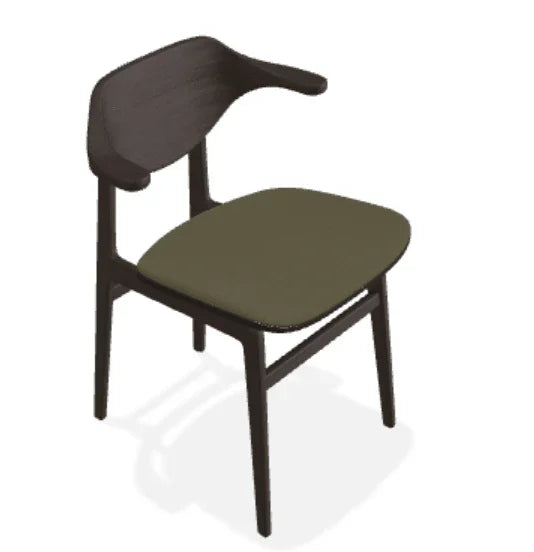 Scaun Bufala din stejar cu sezut din tesatura Moss - Norr11 - PARIS14A.RO