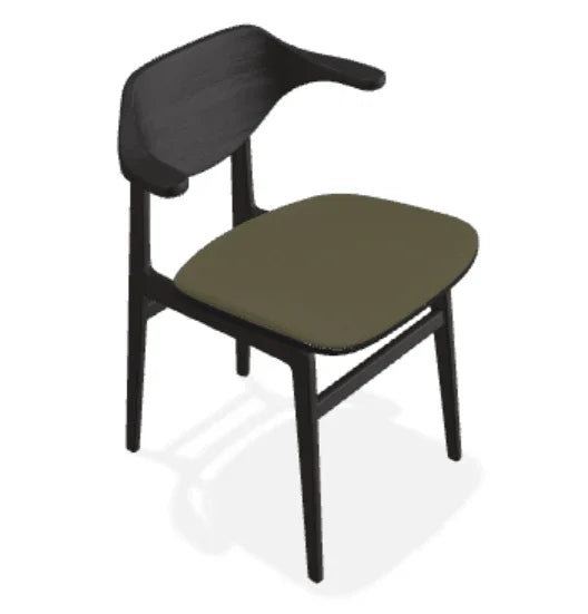 Scaun Bufala din stejar cu sezut din tesatura Moss - Norr11 - PARIS14A.RO