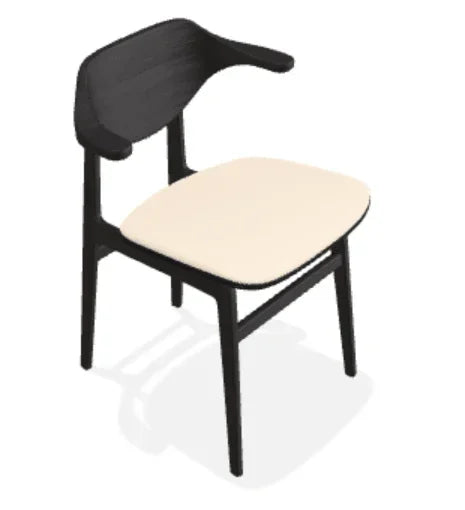 Scaun Bufala din stejar cu sezut din tesatura Steelcut Trio - Norr11 - PARIS14A.RO