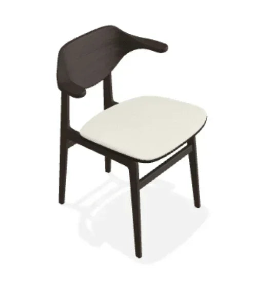 Scaun Bufala din stejar cu sezut din tesatura Step Melange - Norr11 - PARIS14A.RO