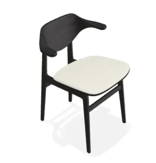 Scaun Bufala din stejar cu sezut din tesatura Step Melange - Norr11 - PARIS14A.RO