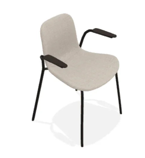 Scaun cu brate Langue cu tapiterie din tesatura Fiord - Norr11 - PARIS14A.RO