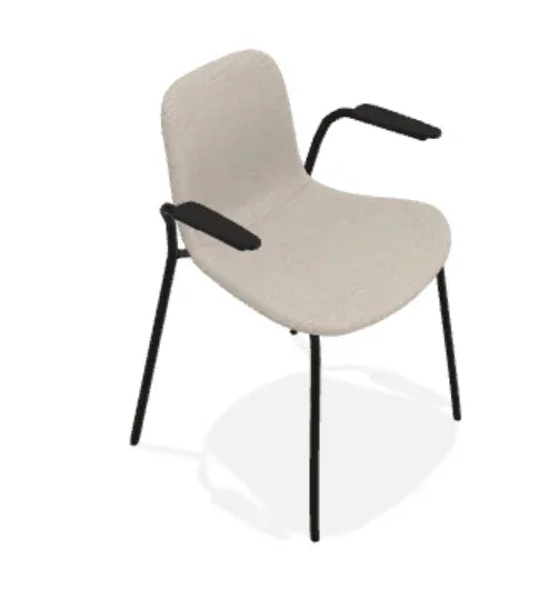 Scaun cu brate Langue cu tapiterie din tesatura Fiord - Norr11 - PARIS14A.RO