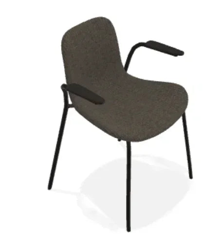 Scaun cu brate Langue cu tapiterie din tesatura Ismay - Norr11 - PARIS14A.RO