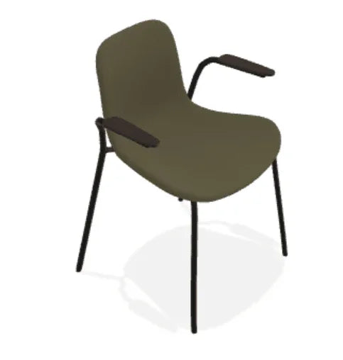 Scaun cu brate Langue cu tapiterie din tesatura Moss - Norr11 - PARIS14A.RO